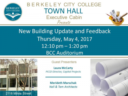 New Building Town Hall flyer