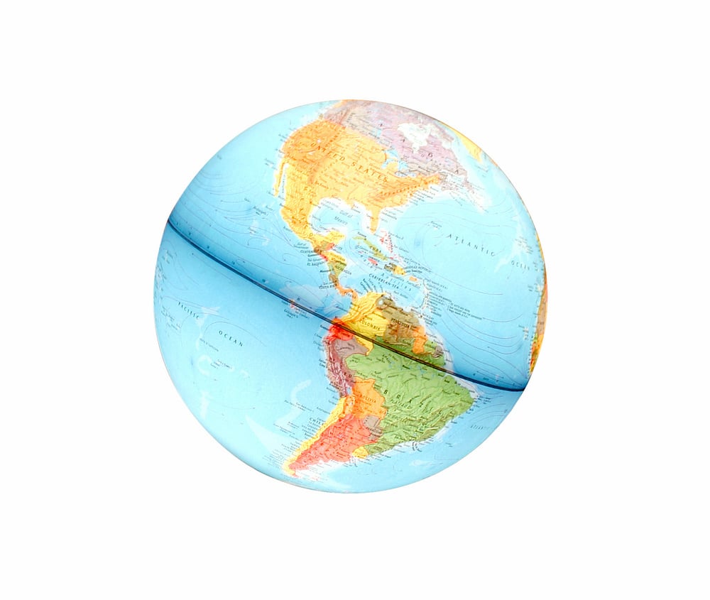 globe isolated