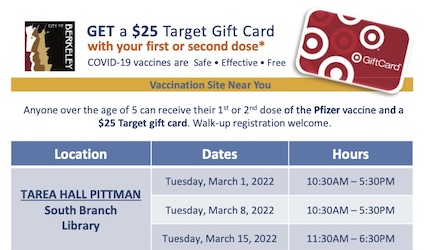 GET a $25 Target Gift Card with your first or second dose*